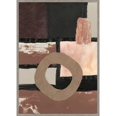 Wendover Art Group Convoke 2 By Thom Filicia - Single Picture Frame Painting In Black;brown;gray