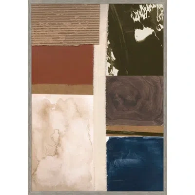 Wendover Art Group Convoke 3 By Thom Filicia - Single Picture Frame Painting In Blue;brown;beige