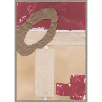 Wendover Art Group Convoke 4 By Thom Filicia - Single Picture Frame Painting In Brown;beige;pink