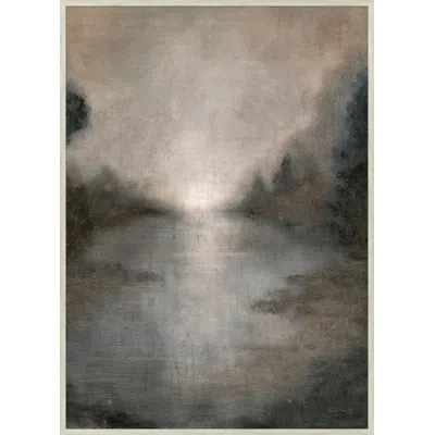 Wendover Art Group Cool Dawn - Picture Frame Painting On Canvas In Gray