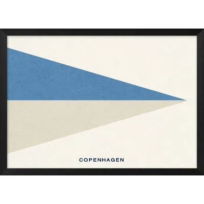 Wendover Art Group Copenhagen Yacht Club - Picture Frame Painting In Blue;gray