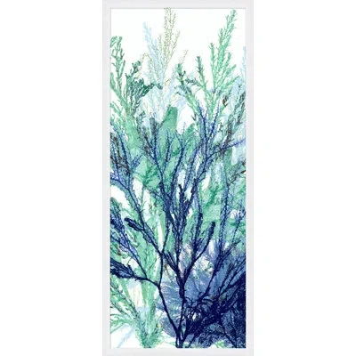 Wendover Art Group Coral Panel 2 - Picture Frame Painting On Paper In Blue