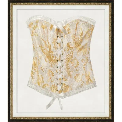 Wendover Art Group Corset 1 - Picture Frame Graphic Art On Paper In Silver;gold