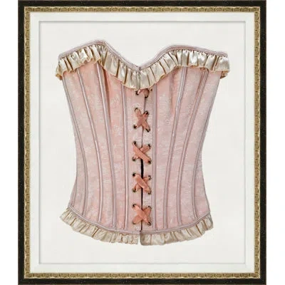 Wendover Art Group Corset 2 - Picture Frame Graphic Art On Paper In Pink