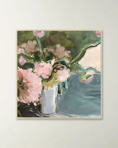 Wendover Art Group 'cotton Candy Florals' Wall Art In Antique Silver