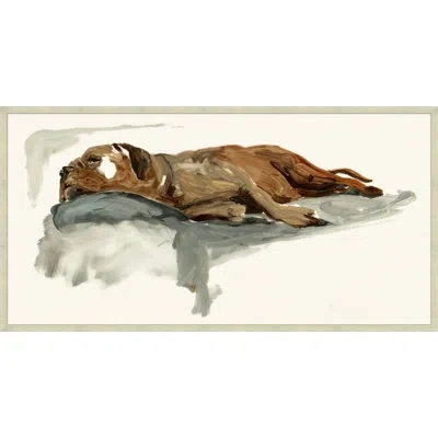 Wendover Art Group Couch Surfer - Picture Frame Painting On Paper In Brown