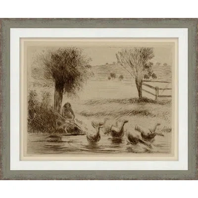 Wendover Art Group Country Etching 4 - Picture Frame Painting On Paper In Multi