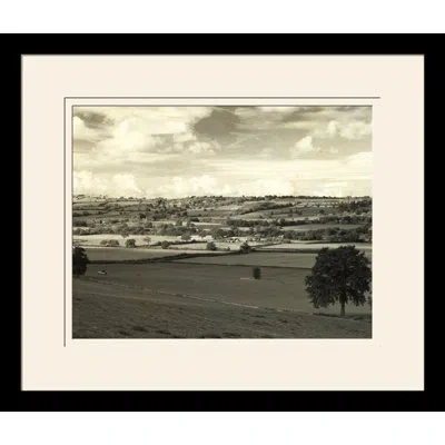 Wendover Art Group Country Field I - Picture Frame Photograph On Paper In White;gray