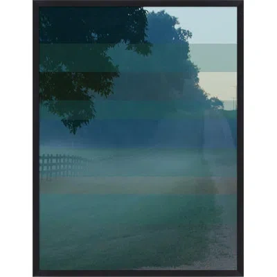 Wendover Art Group Country Morning By Thom Filicia - Picture Frame Painting On Paper In Blue;green