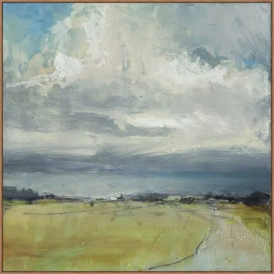 Wendover Art Group Country Road 1 In Blue,gray,olive,ivory