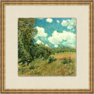 Wendover Art Group 'countryside Impressions 1' - Picture Frame Painting On Glass In Blue;green