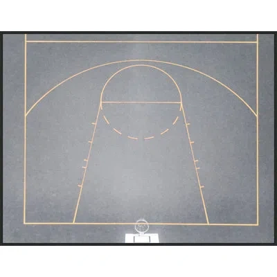 Wendover Art Group Court Aerial By Thom Filicia - Floater Frame Photograph On Canvas In Beige;matte Gray