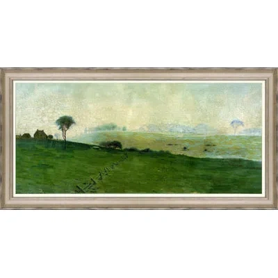 Wendover Art Group Crackled Scenic Panorama Ii - Picture Frame Painting On Paper In Blue;green;beige