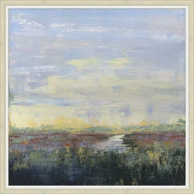 Wendover Art Group Creek Solitude - Picture Frame Painting On Paper In Blue