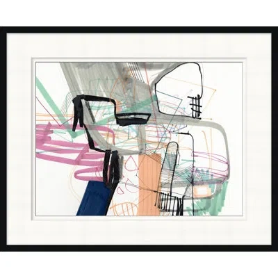 Wendover Art Group Crystal Cove - Picture Frame Graphic Art On Paper In Gray;pink