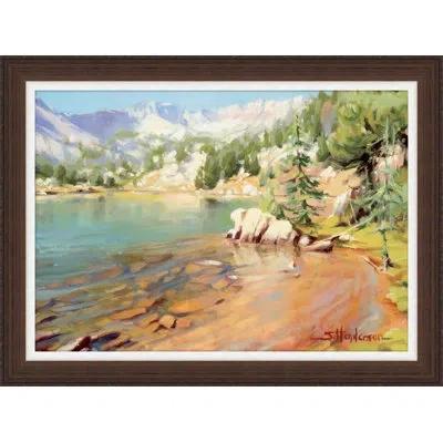 Wendover Art Group Crystalline Waters - Picture Frame Painting On Paper In Blue;brown;green