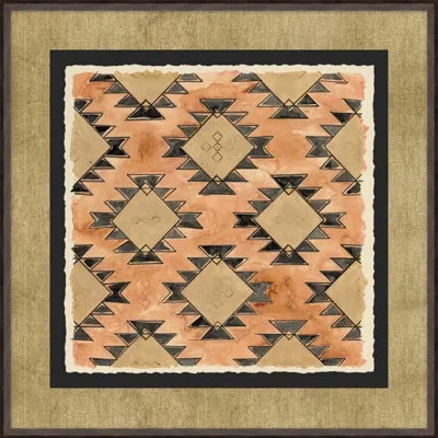 Wendover Art Group Cultural Relic 2 - Picture Frame Painting On Paper In Gray;tan