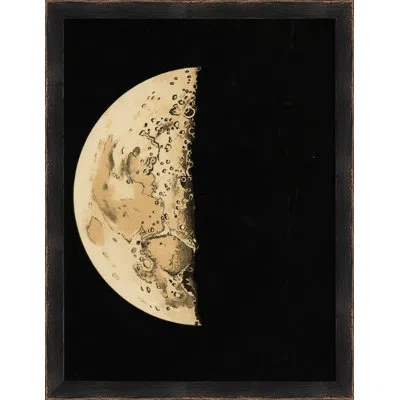 Wendover Art Group Cycle Of The Moon 3 - Picture Frame Graphic Art On Paper In Black;beige