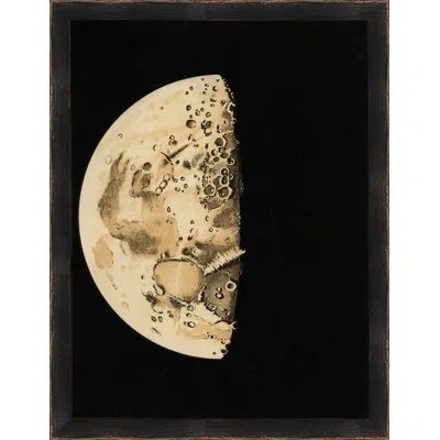Wendover Art Group Cycle Of The Moon 4 - Picture Frame Graphic Art On Paper In Black;ivory