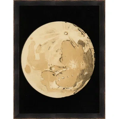 Wendover Art Group Cycle Of The Moon 9 - Picture Frame Graphic Art On Paper In Black;beige