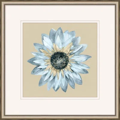 Wendover Art Group Daisy 6 - Picture Frame Painting On Paper In Black;gray;beige