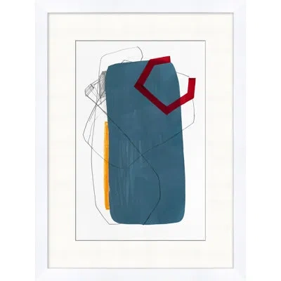 Wendover Art Group Dash Of 1 In Dark Blue,red,yellow