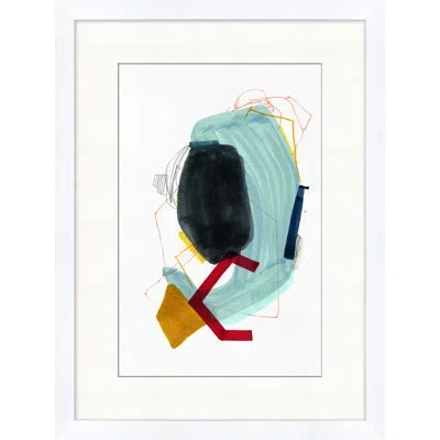 Wendover Art Group Dash Of 2 In Light Blue,red,pale Yellow
