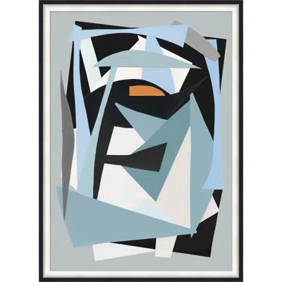Wendover Art Group Deconstructed 1 By Lillian August - Picture Frame Graphic Art On Paper In Blue;black