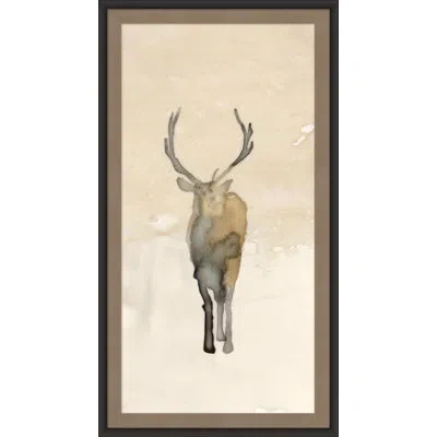 Wendover Art Group Deer Shadow 1 - Picture Frame Painting In Brown;beige
