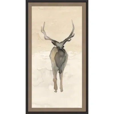 Wendover Art Group Deer Shadow 2 - Picture Frame Painting In Brown;beige