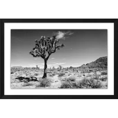 Wendover Art Group Desert Dusk 1 By Christopher Kennedy - Picture Frame Photograph On Paper In Black;gray