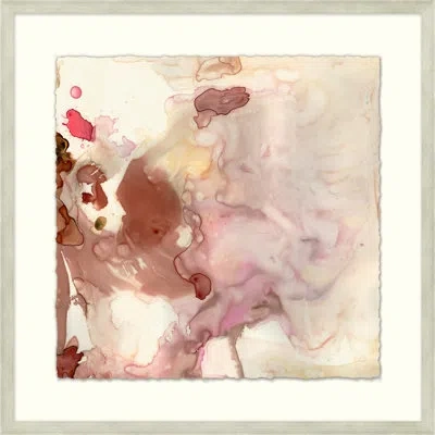 Wendover Art Group Desert Rose 4 - Picture Frame Print On Paper In Gray Framed Paper,white