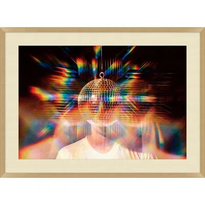 Wendover Art Group Disco Party By Mat Sanders - Single Picture Frame Photograph In Blue;black;white;gold