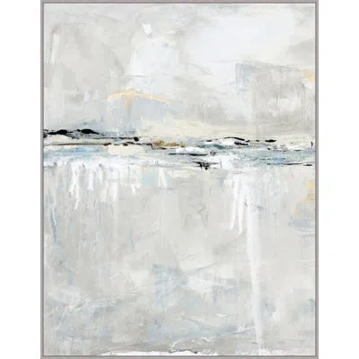 Wendover Art Group Distant Dreaming 2 - Floater Frame Print On Canvas In Black,gray,blue,white