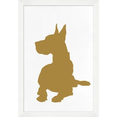 Wendover Art Group Dog Views 1 By Thom Filicia - Picture Frame Painting On Paper In Gold