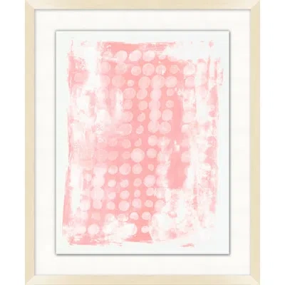 Wendover Art Group Dotty By Mat Sanders  - Picture Frame Painting On Paper In Pink