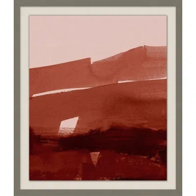 Wendover Art Group Dusty Expression 2 By Thom Filicia - Single Picture Frame Painting In Red;pink