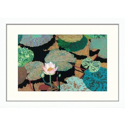 Wendover Art Group Early Mist - Picture Frame Painting On Paper In Brown;green;pink