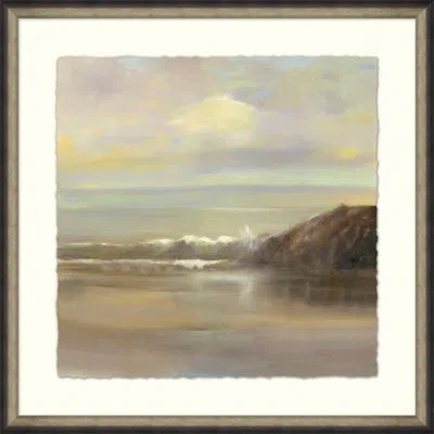 Wendover Art Group Early Summer 4 - Picture Frame Painting On Paper In Blue;gray