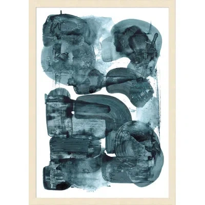 Wendover Art Group Earth By Christopher Kennedy - Picture Frame Painting On Paper In Turquoise