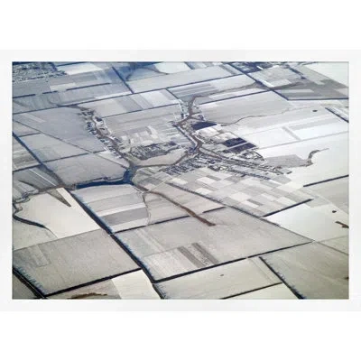 Wendover Art Group Earth Pattern 2 By Thom Filicia - Picture Frame Photograph On Paper In Blue;gray