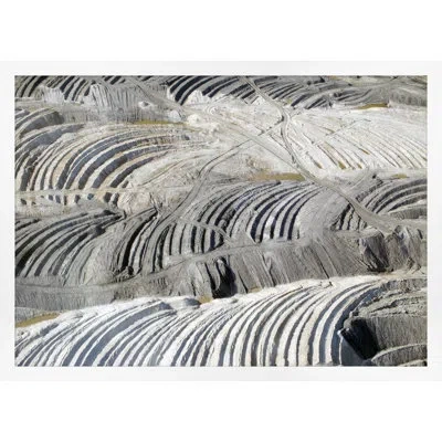 Wendover Art Group Earth Pattern 3 By Thom Filicia - Picture Frame Painting On Paper In White;gray