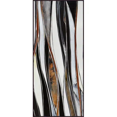 Wendover Art Group Earthen Woods 3 In Black,white,gray,orange