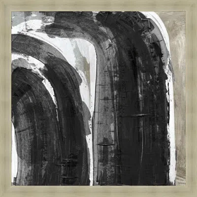 Wendover Art Group Echo 1 By Thom Filicia - Picture Frame Painting On Paper In Black;white;gray