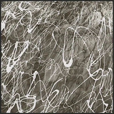 Wendover Art Group Echoes Of Whispers 2 By Thom Filicia - Floater Frame Painting On Canvas In White;gray