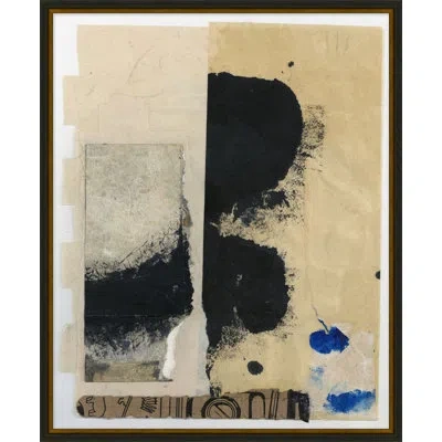 Wendover Art Group Eclectic Collage 1 By Thom Filicia - Single Picture Frame Painting In Blue;black;brown;beige
