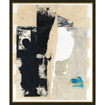 Wendover Art Group Eclectic Collage 2 By Thom Filicia - Single Picture Frame Painting In Blue;black;gray;beige