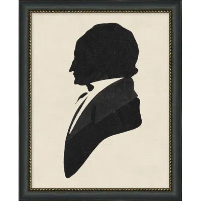 Wendover Art Group Edgar Allen Poe - Picture Frame Painting On Paper In Black;beige