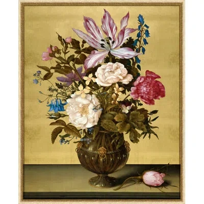 Wendover Art Group Elder Still Life 1 By Lillian August - Picture Frame On Paper In Brown;pink;gold