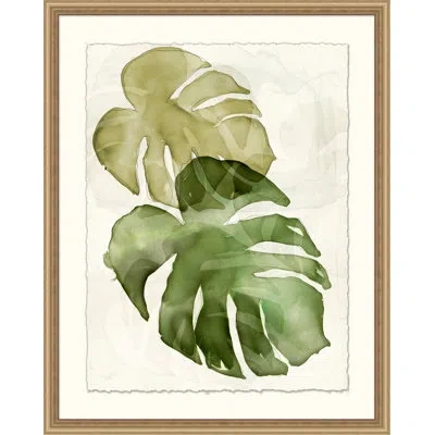 Wendover Art Group Elephant Ears 1 By - Picture Frame Painting In Green;beige